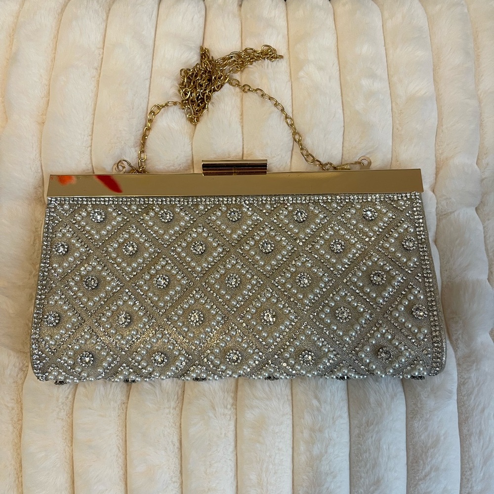 Elegant Gold Clutch Bag
